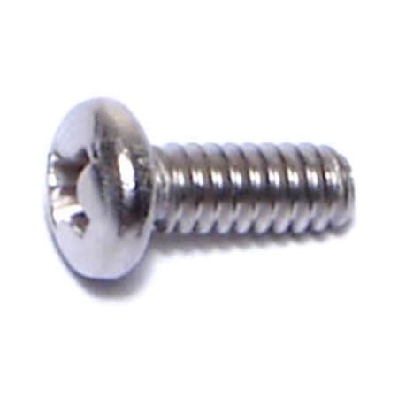 Midwest Fastener #6-32 x 3/8 in Phillips Pan Machine Screw, Plain 18-8 Stainless Steel, 30 PK 63721